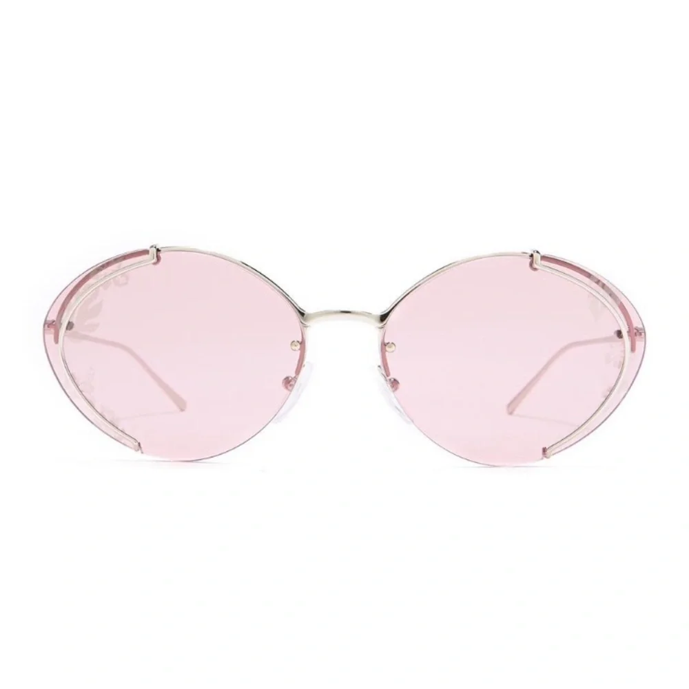 Prada Rose Hibiscus Oval Sunglasses 63 mm NIB